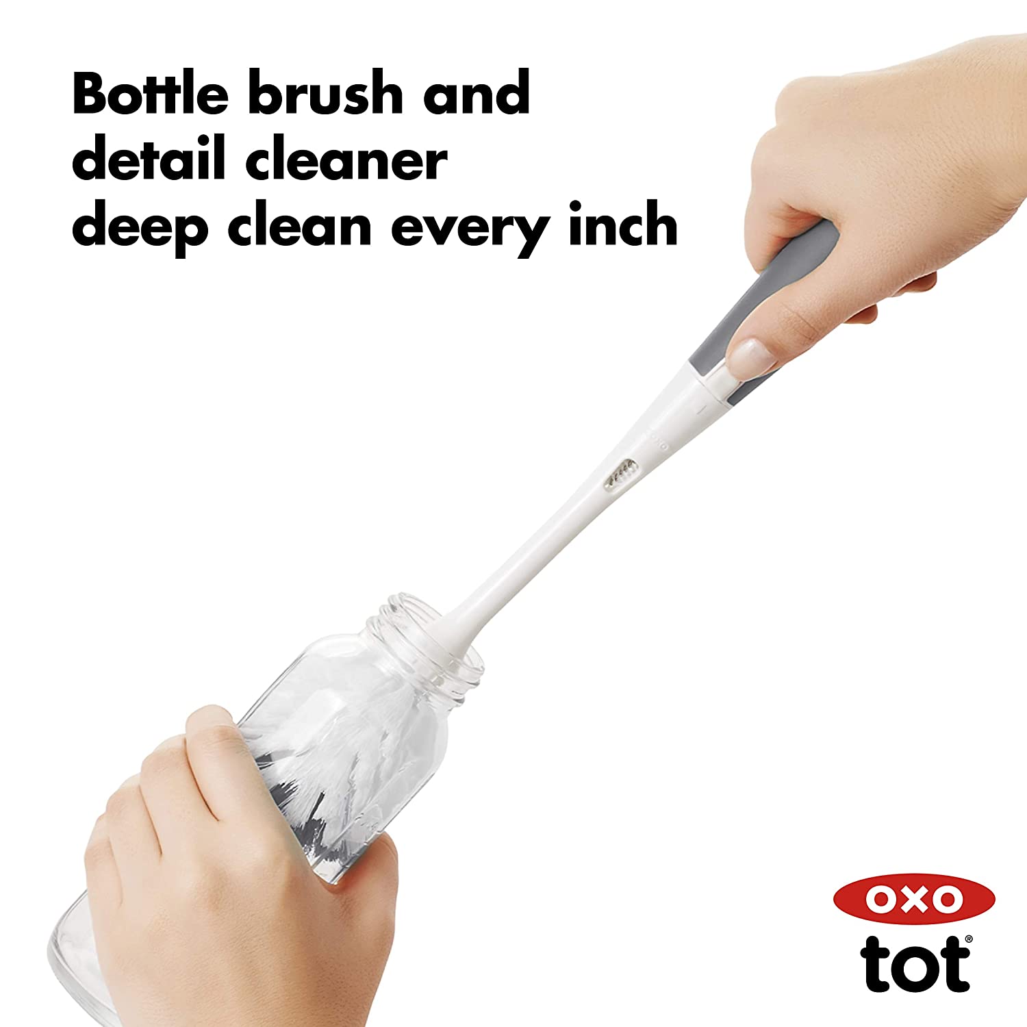 OXO Tot Travel Size Drying Rack with Bottle Brush-15