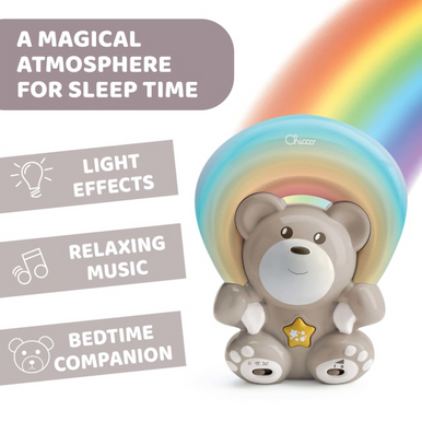 CHICCO Rainbow Bear Projector and Soother-1