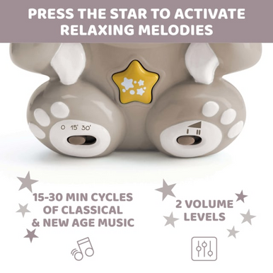 CHICCO Rainbow Bear Projector and Soother-3