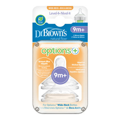 Dr Brown's Level 4 Wide Neck Teats 2-Pack-3