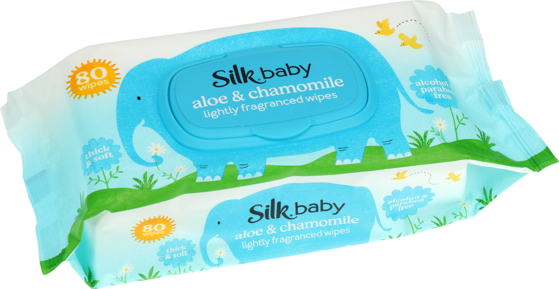 Silk Lightly Fragranced Baby Wipes 80’s-1
