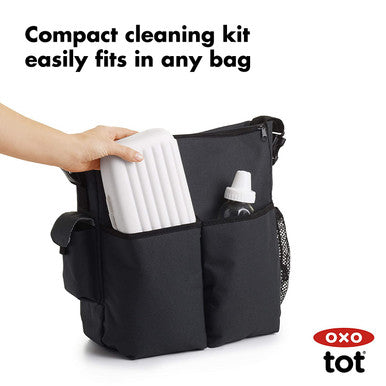 OXO Tot Travel Size Drying Rack with Bottle Brush-3
