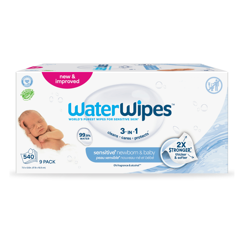 WaterWipes Chemical Free Baby Wipes 540s-1