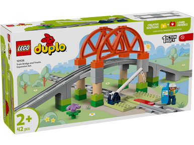 LEGO DUPLO 10426 Train Bridge and Tracks Expansion Set-2