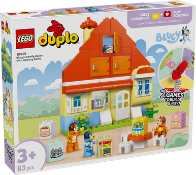 LEGO Duplo 10459 Bluey's Family House with Memory Game-2
