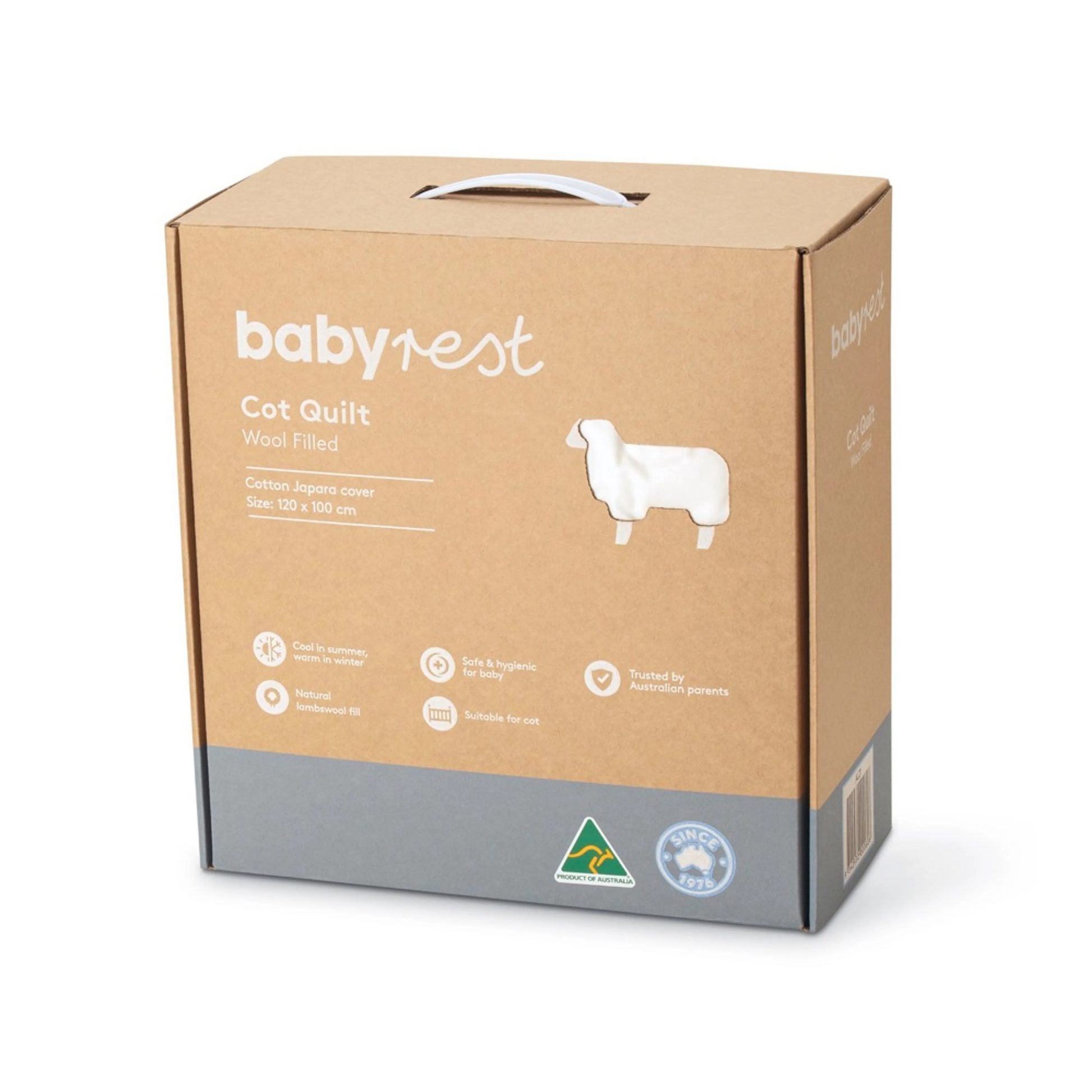 Babyrest Cot Quilt Wool Filled-4