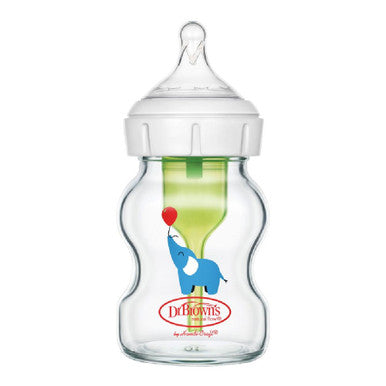 Dr Brown's Options+ Wide-Neck Glass Bottle 150ml - Elephant-1
