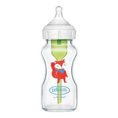 Dr Brown's Options+ Wide-Neck Glass Bottle 270ml - Fox-1