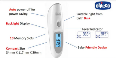 CHICCO Smart Touch Infrared Thermometer-2