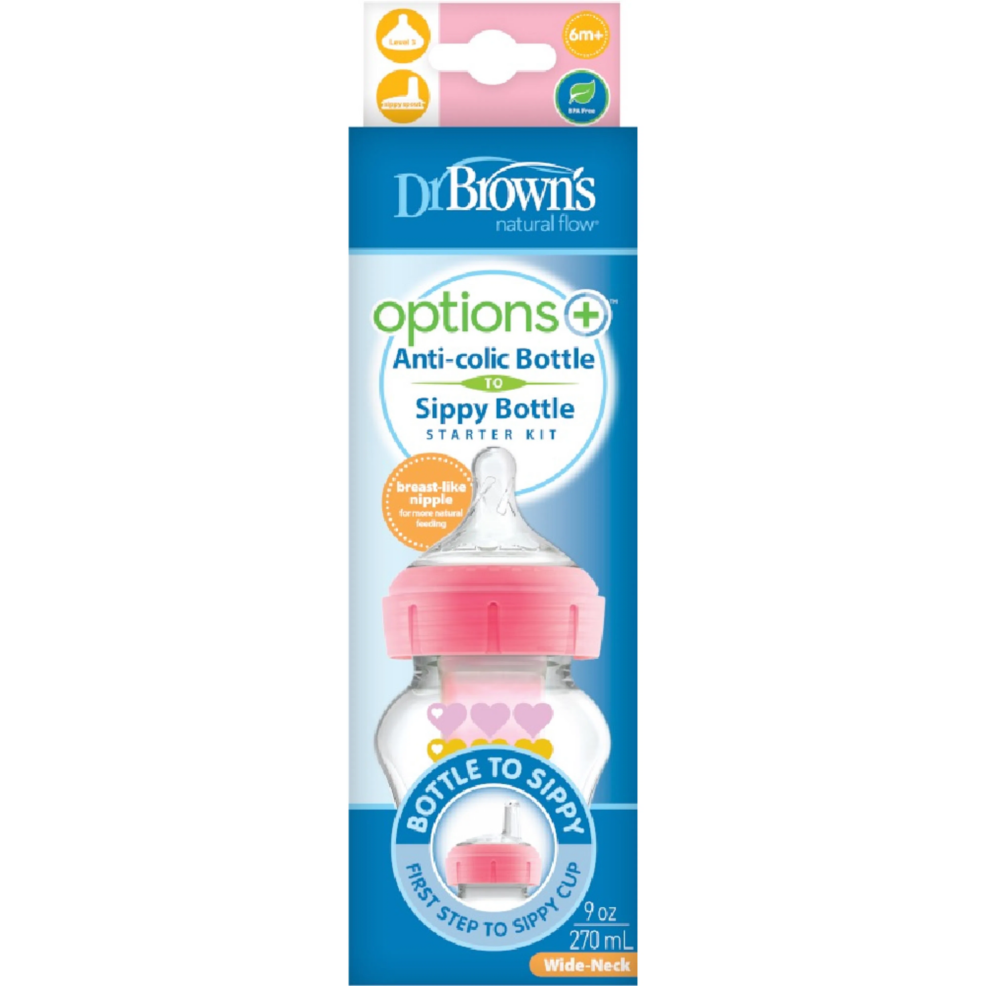 Dr Browns Options+ Anti-colic Sippy Bottle Starter Kit-3
