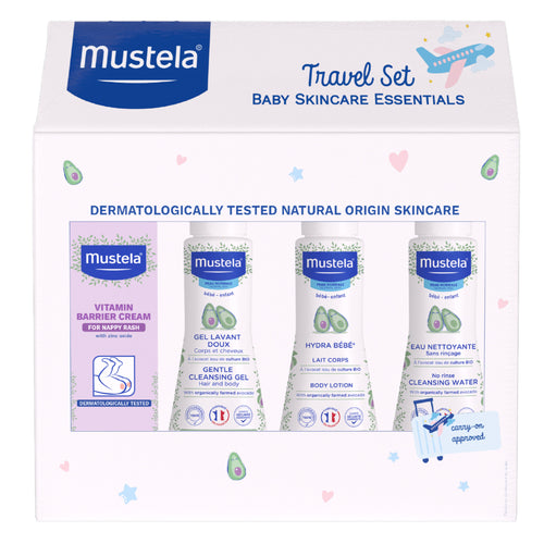 Mustela 4pc Baby Travel Set-1