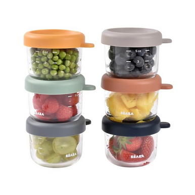 Beaba 150ml Glass Containers - 6 Pack-3