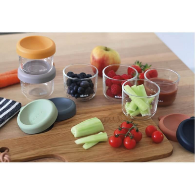Beaba 150ml Glass Containers - 6 Pack-2
