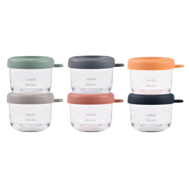 Beaba 150ml Glass Containers - 6 Pack-1
