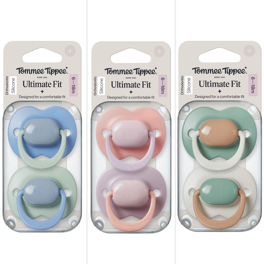 Tommee Tippee Ultimate Fit Silicone Soother 2pk - Assorted Colours-2