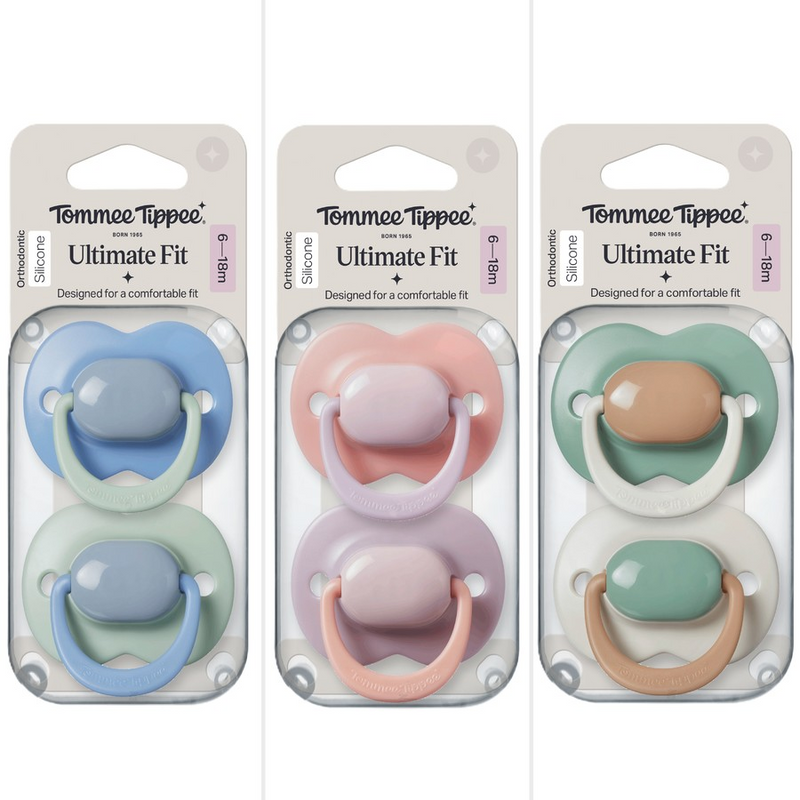 Tommee Tippee Ultimate Fit Silicone Soother 2pk - Assorted Colours-2
