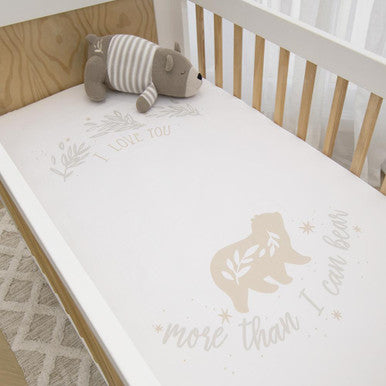 Lolli Living Fitted Cot Sheet - More Than I Can Bear-2