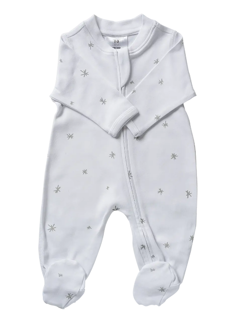 Babu Organic All In One Zip Front with Feet-6
