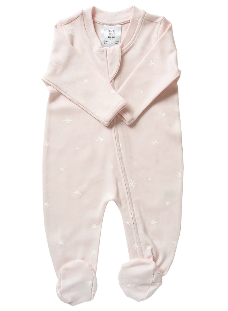 Babu Organic All In One Zip Front with Feet-7