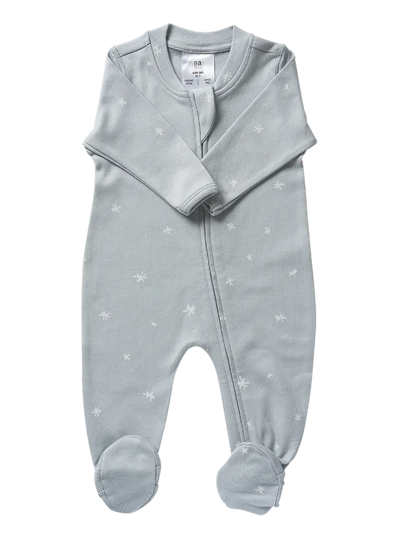 Babu Organic All In One Zip Front with Feet-8