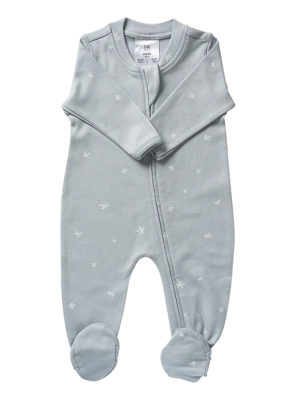 Babu Organic All In One Zip Front with Feet-12