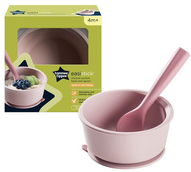 Tommee Tippee Silicone Suction Bowl and Spoon (Assorted Colours)-1