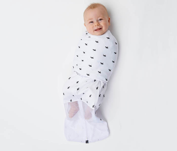 Mum 2 Mum Summer Dream Swaddle - Black Cross-4