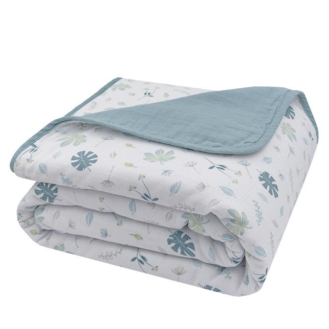 Living Textile Organic Muslin Cot Blanket-4