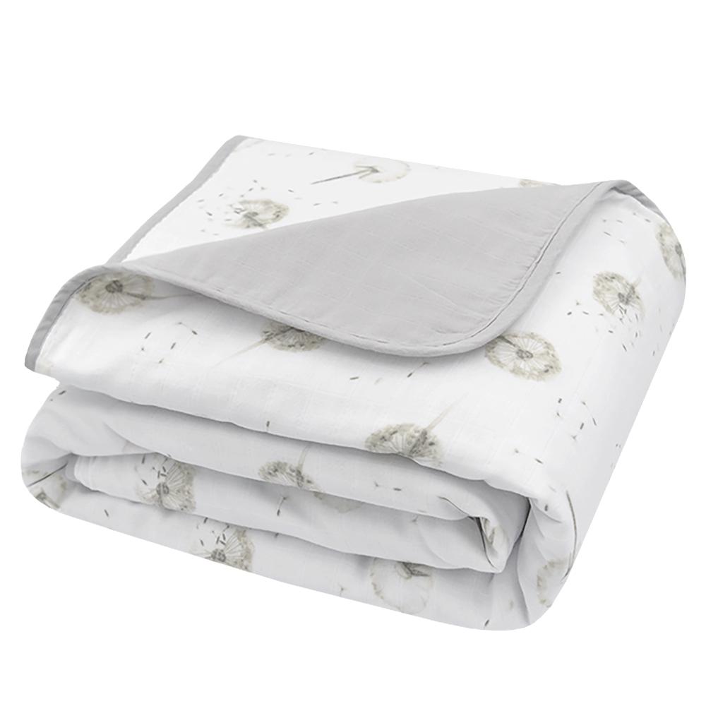 Living Textile Organic Muslin Cot Blanket-5