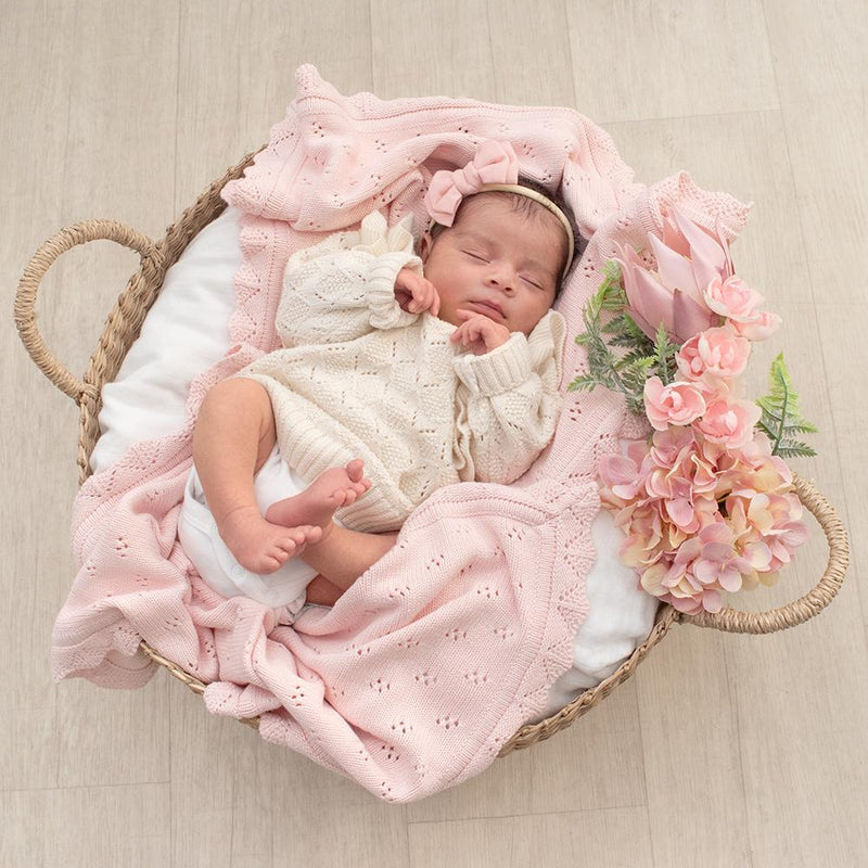 Living Textiles Bamboo Cotton Heirloom Blanket-4