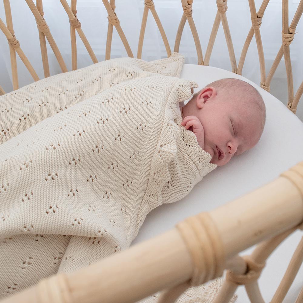 Living Textiles Bamboo Cotton Heirloom Blanket-5