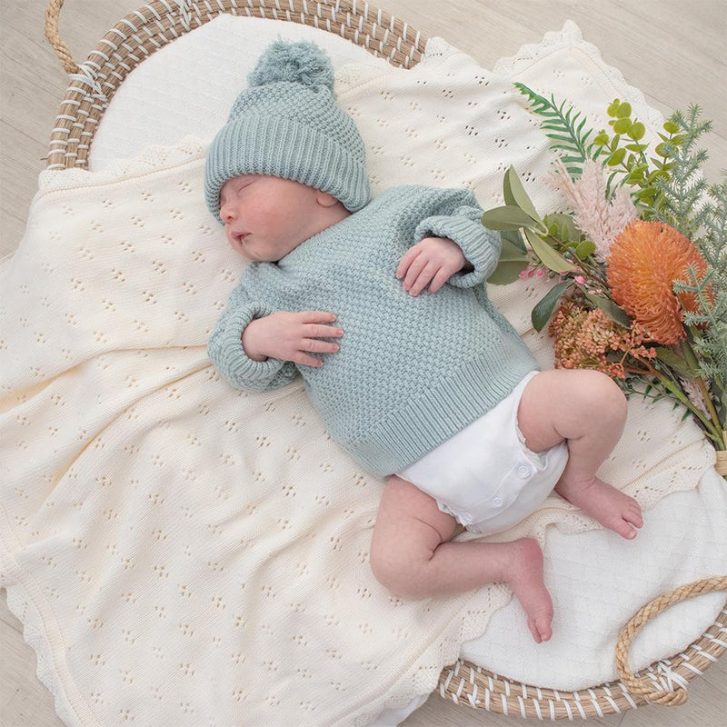 Living Textiles Bamboo Cotton Heirloom Blanket-6