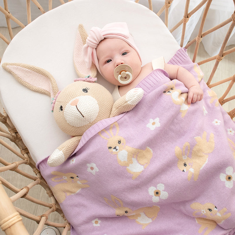 Living Textiles 100% Cotton Whimsical Baby Blanket-7