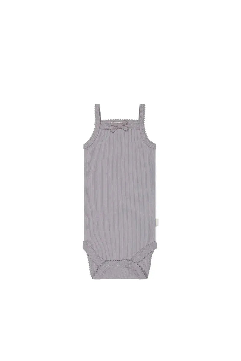 Jamie Kay Organic Cotton Modal Singlet Bodysuit - Moon-4