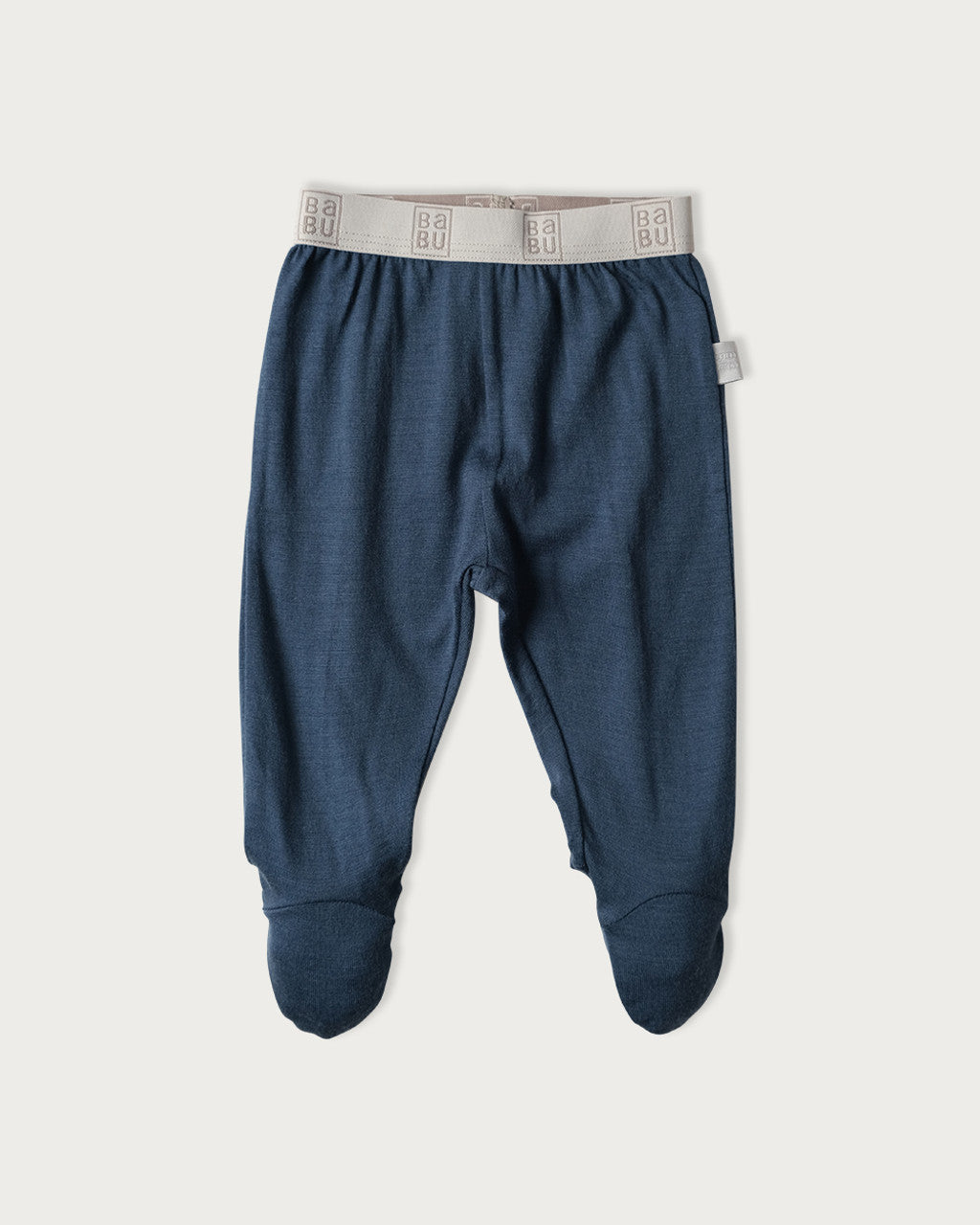 Babu Merino Footed Leggings - Denim-3