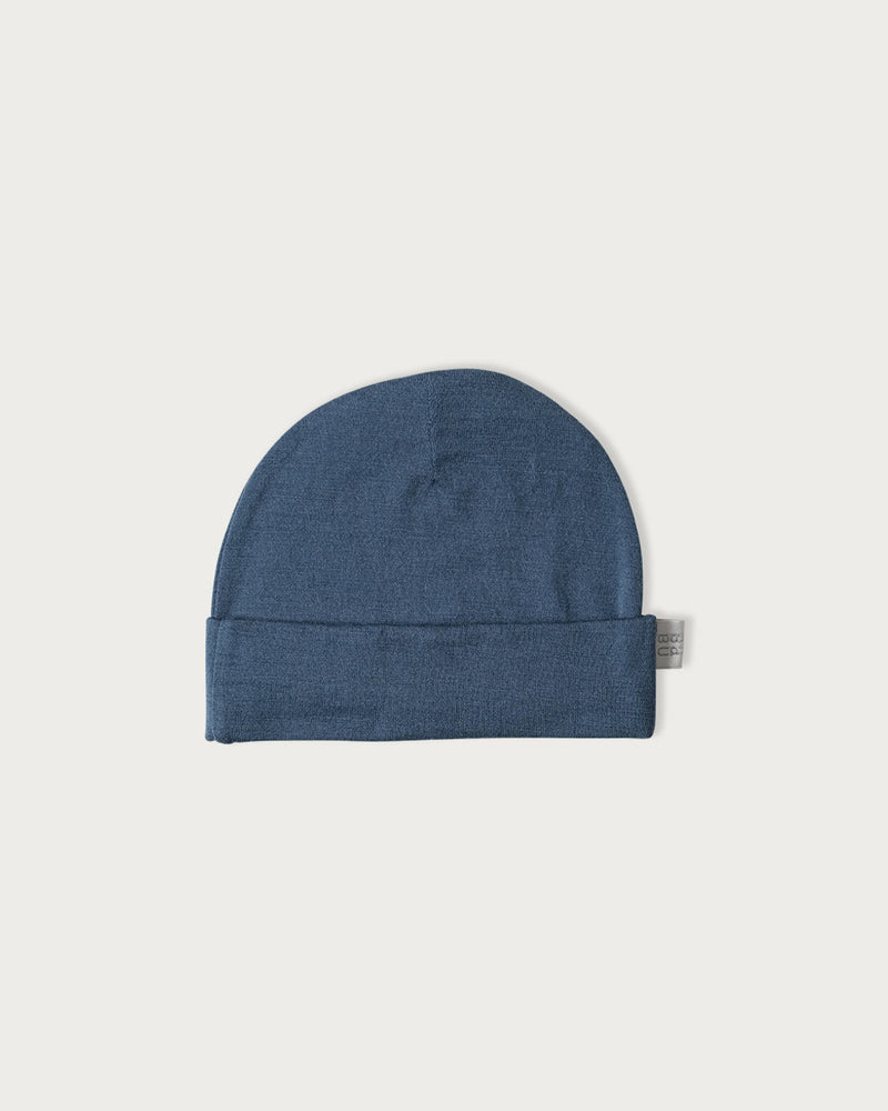 Babu Merino Beanie/Hat - Denim-3