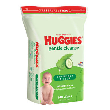 Huggies Wipes Cucumber & Aloe Refill 240s-2