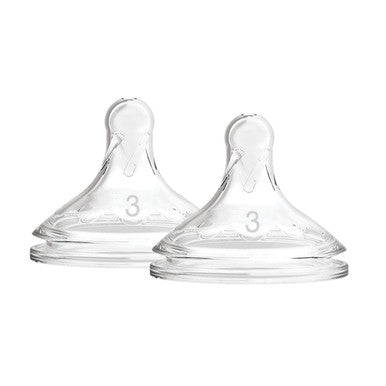 Dr Browns Level 3 Wide Neck Teats 2-Pack-1