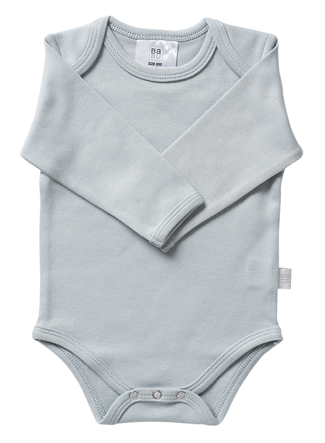Babu Organic Envelope Neck Bodysuit - Coastal-2