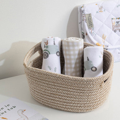 Living Textiles 3pc Storage Set -  Natural-3