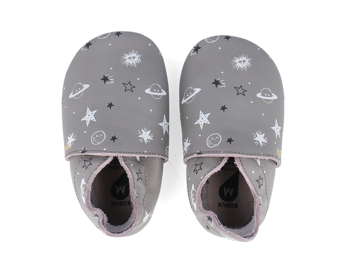 Bobux Soft Sole Outerspace - Gull Grey-2