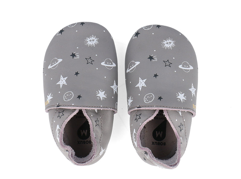 Bobux Soft Sole Outerspace - Gull Grey-2