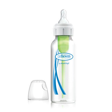 Dr Browns 250ml Narrow Neck Feeding Bottle with Level 1 teat-1