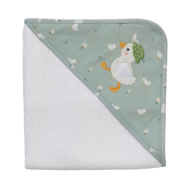 Living Textiles Hooded Towel - Goosey Goosey-1