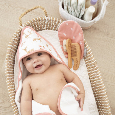 Living Textiles 4pc Baby Bath Gift Set-1