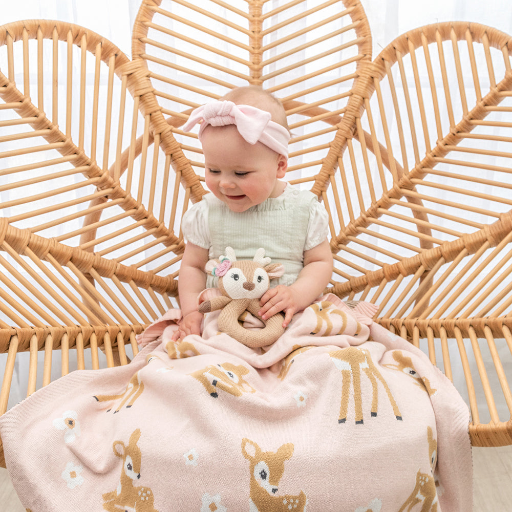 Living Textiles 100% Cotton Whimsical Baby Blanket-22