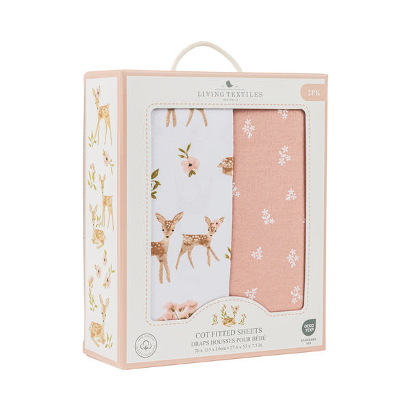 Living Textile Jersey Cot Fitted Sheets-5