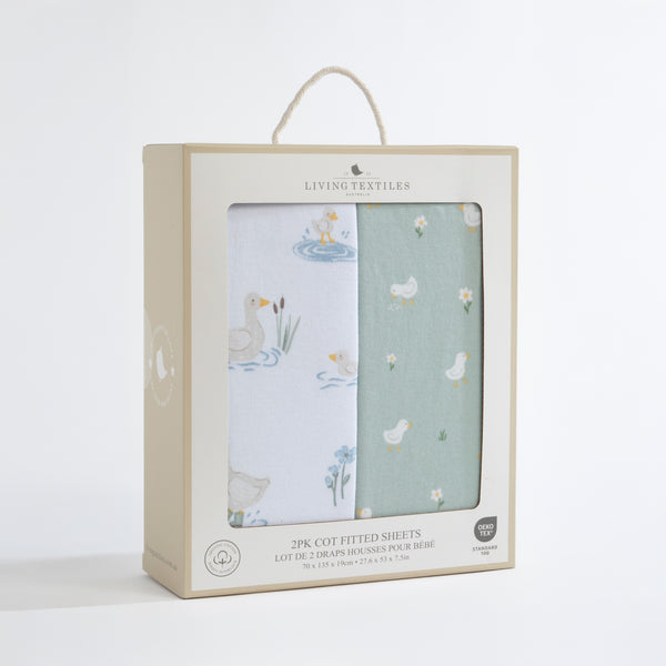 Living Textile Jersey Cot Fitted Sheets-7