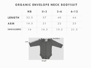 Babu Organic Envelope Neck Bodysuit - Coastal Star-2