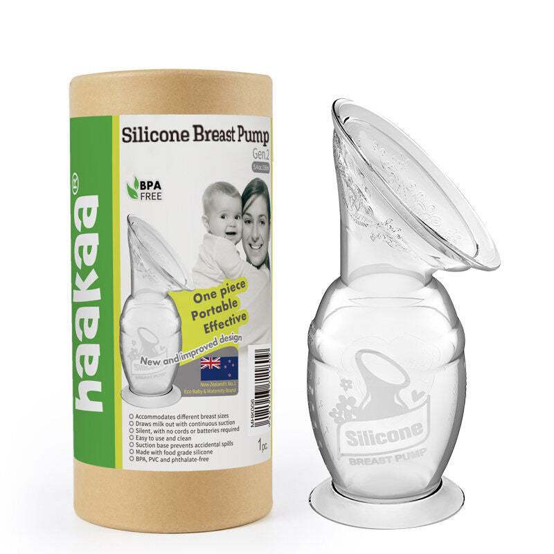 Haakaa Silicone Breast Pump with Suction Base (150ml)-1